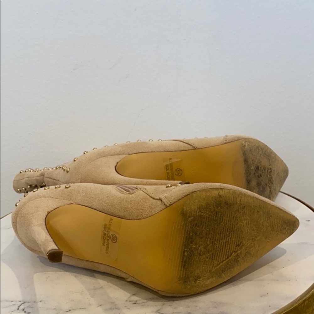 Tan Suede Booties - Picture 4 of 5